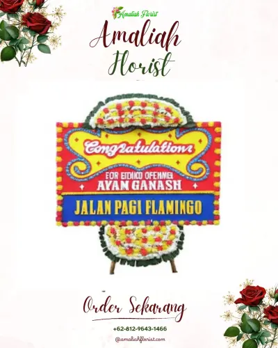 Bunga Papan Congratulation di Tajuk